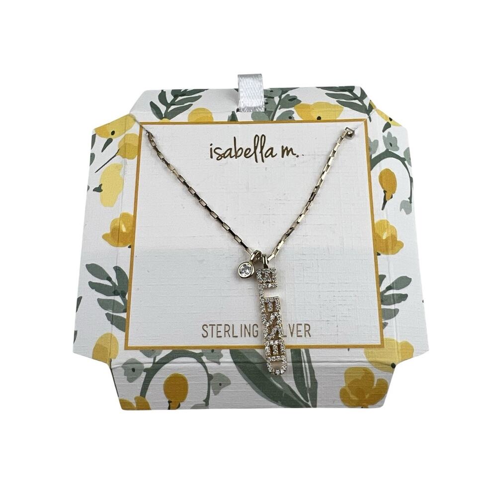 Isabella M Sterling Silver Vermeil Necklace Blessed New without box